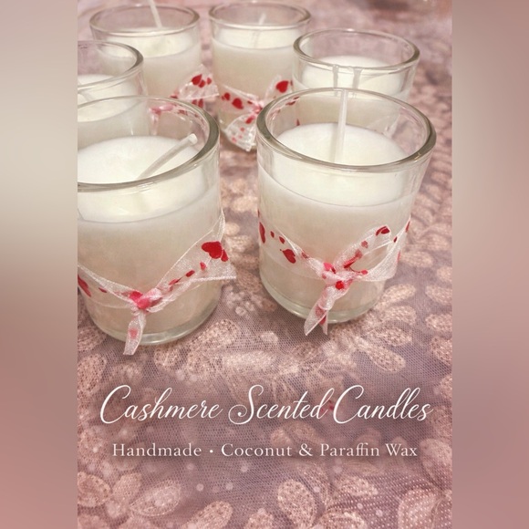 Other - Mini Cashmere Scented Candles with Pink Accents